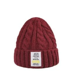 Bonnet Tricoté Avec Citation 7 Bonnet Tricoté Avec Citation -Vintage Soldes bonnet tricote avec citation gris