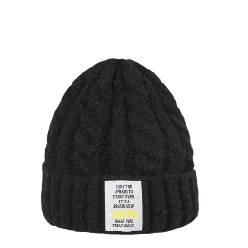 Bonnet Tricoté Avec Citation 2 Bonnet Tricoté Avec Citation – Image 2