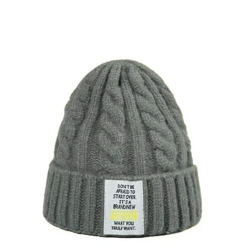 Bonnet Tricoté Avec Citation 3 Bonnet Tricoté Avec Citation – Image 3