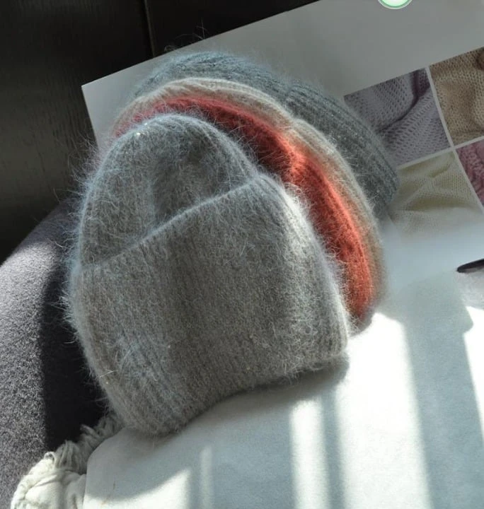 Bonnet Tricoté En Laine Vintage Pour Femme 3 Bonnet Tricoté En Laine Vintage Pour Femme – Image 3