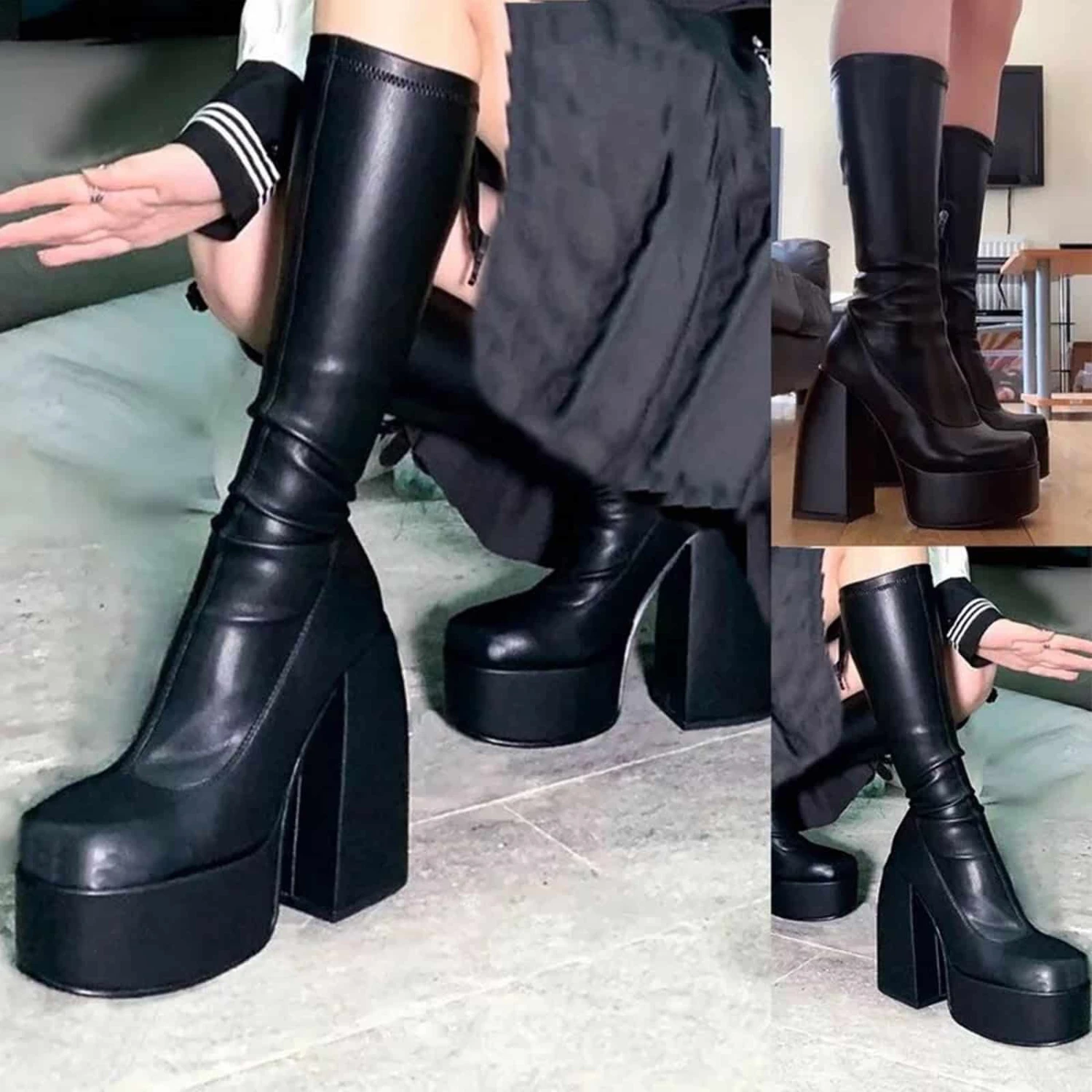 Bottes à Talons Super Haute Pour Femmes 2 Bottes à Talons Super Haute Pour Femmes – Image 2