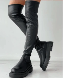 Bottes Vintage Haut Talon à Plateforme 9 Bottes Vintage Haut Talon à Plateforme -Vintage Soldes bottes vintage haut talon a plateforme 2