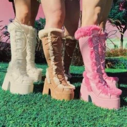 Bottes Vintage Imitation Daim 12 Bottes Vintage Imitation Daim -Vintage Soldes bottes vintage imitation daim 5