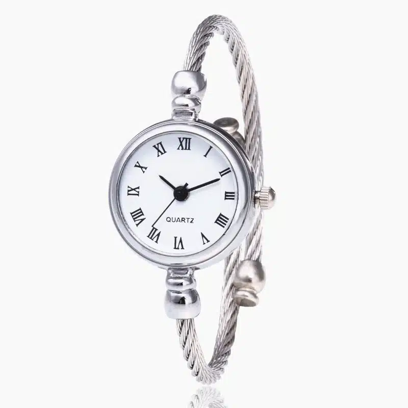 Bracelet Montre Analogique Rétro Pour Femme 1 Bracelet Montre Analogique Rétro Pour Femme