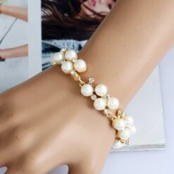 Bracelet Perles Et Strass 9 Bracelet Perles Et Strass -Vintage Soldes bracelet perles et strass 7