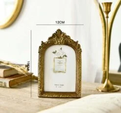 Cadre Photo Déco Vintage En Résine Sculpté Doré -Vintage Soldes cadre photo deco vintage en resine sculpte dore 6