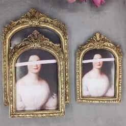 Cadre Photo Sculpté Or Vintage