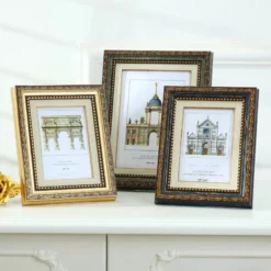 Cadre Vintage Rectangulaire à Détails Décoratifs