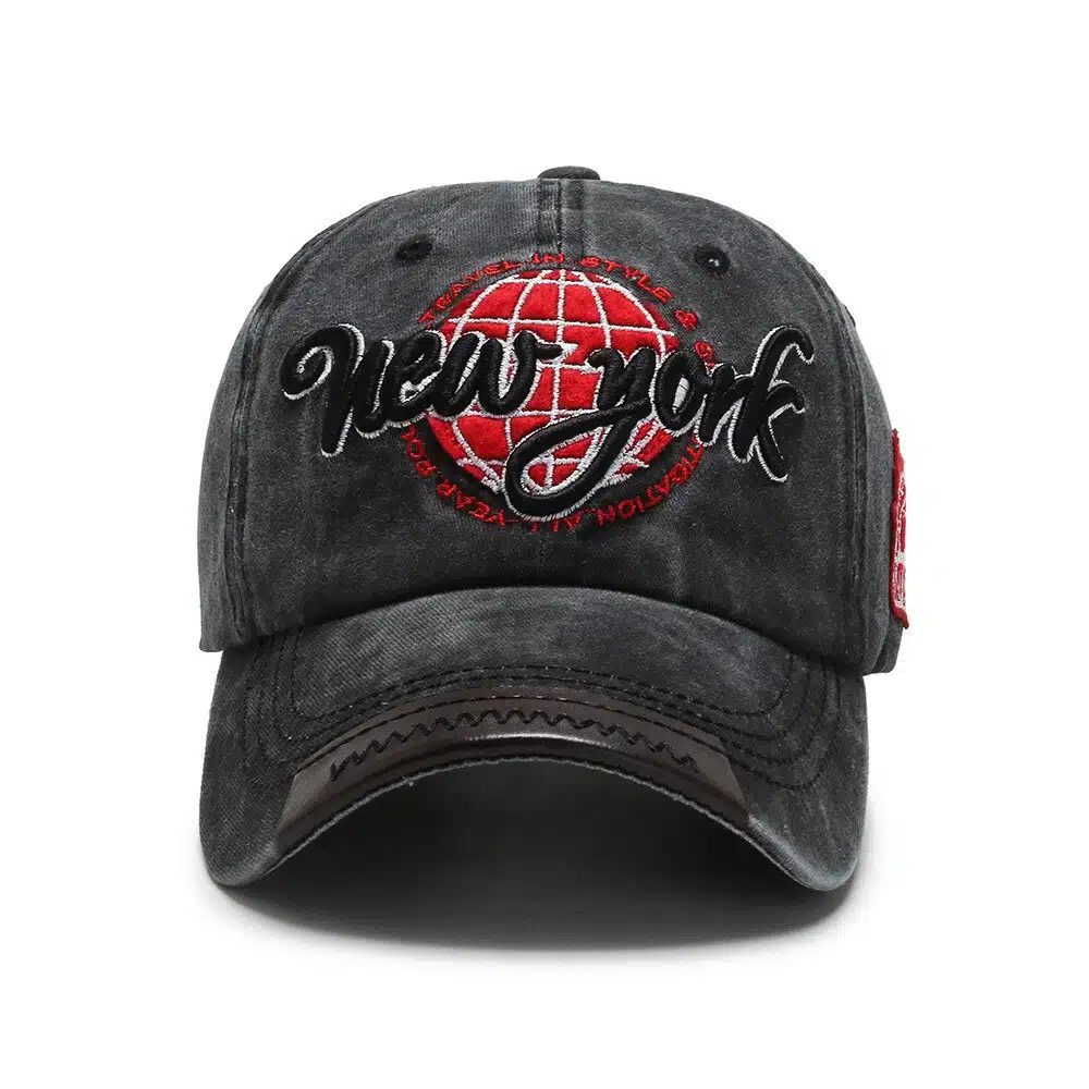 Casquette De Baseball Vintage En Coton Délavé 2 Casquette De Baseball Vintage En Coton Délavé – Image 2