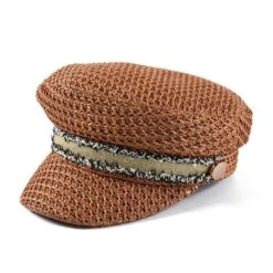 Casquette Rétro De Livreur De Journaux En Paille Pour Femme -Vintage Soldes casquette retro de livreur de journaux en paille pour femme 3