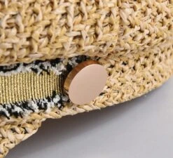 Casquette Rétro De Livreur De Journaux En Paille Pour Femme -Vintage Soldes casquette retro de livreur de journaux en paille pour femme 6
