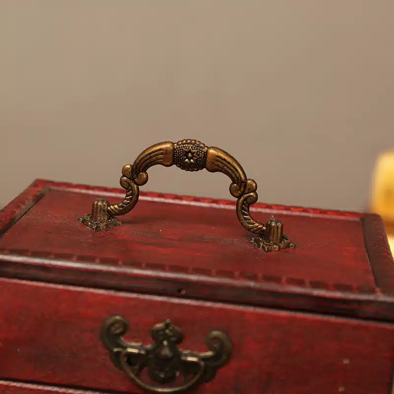 Coffre En Bois Vintage Avec Tiroirs 2 Coffre En Bois Vintage Avec Tiroirs – Image 2