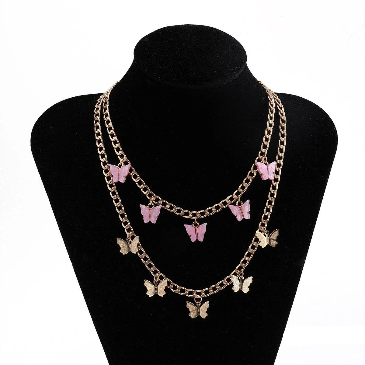 Collier Ras Du Cou Vintage Avec Pendentif Papillon 4 Collier Ras Du Cou Vintage Avec Pendentif Papillon – Image 4