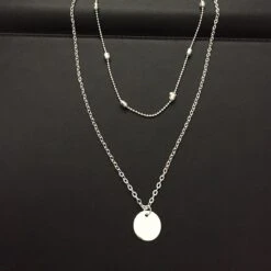 Collier Vintage Doré Double Couche Avec Pendentif 6 Collier Vintage Doré Double Couche Avec Pendentif -Vintage Soldes collier vintage dore double couche avec pendentif 4