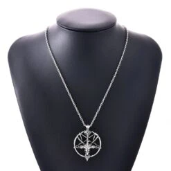 Collier Vintage En Pentagramme Avec Pendentif Tête De Chèvre -Vintage Soldes collier vintage en pentagramme avec pendentif tete de chevre 5