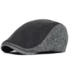Béret Vintage Femme Gavroche à Chevrons
