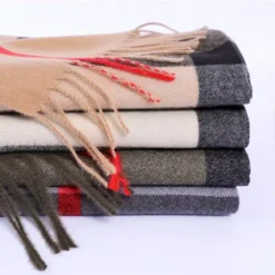 Écharpe En Cachemire à Carreaux Pour Femme -Vintage Soldes echarpe en cachemire a carreaux pour femme 3