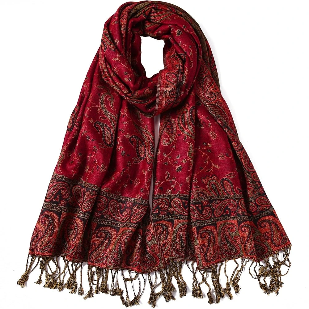 Écharpe En Soie à Motif De Fleurs Vintage Pour Femme 2 Écharpe En Soie à Motif De Fleurs Vintage Pour Femme – Image 2