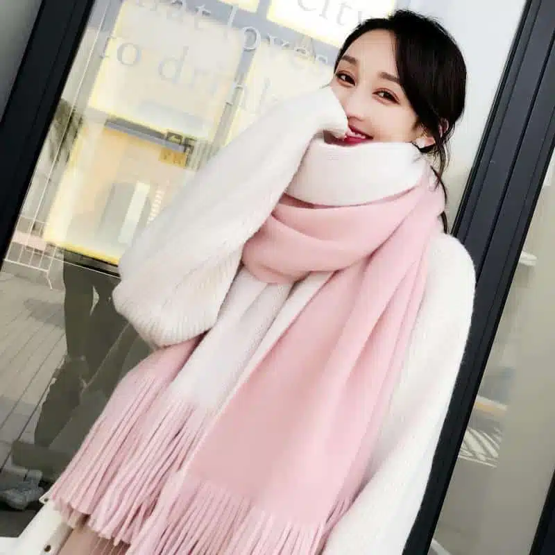 Écharpe épaisse Couleur Pastel 1 Écharpe épaisse Couleur Pastel