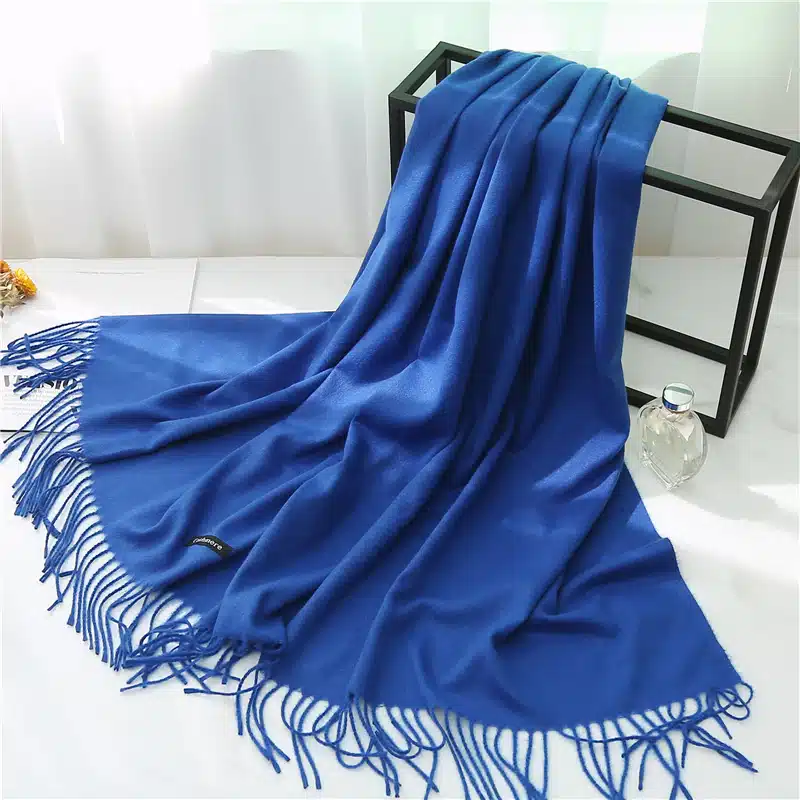 Echarpe Unie Et Chaude Imitation Cachemire 10 Echarpe Unie Et Chaude Imitation Cachemire – Image 10