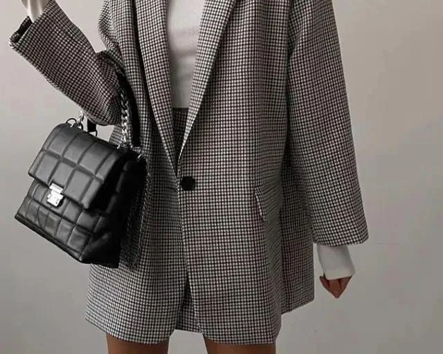 Ensemble Jupe Et Blazer Vintage Pour Femme 5 Ensemble Jupe Et Blazer Vintage Pour Femme – Image 5