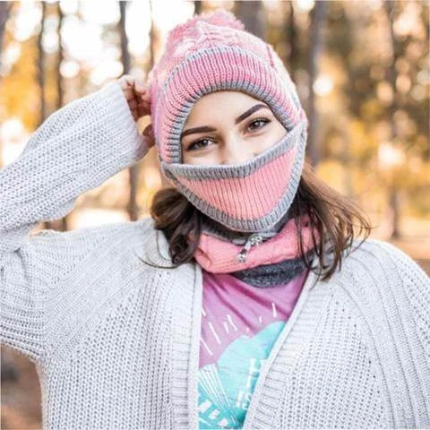 Ensemble Polaire 3 En 1 : Bonnet, écharpe Et Masque Offert 5 Ensemble Polaire 3 En 1 : Bonnet, écharpe Et Masque Offert – Image 5