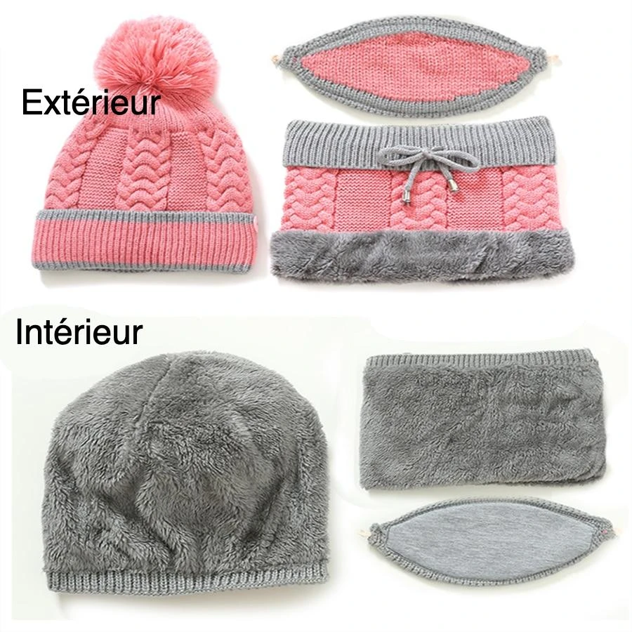 Ensemble Polaire 3 En 1 : Bonnet, écharpe Et Masque Offert 6 Ensemble Polaire 3 En 1 : Bonnet, écharpe Et Masque Offert – Image 6