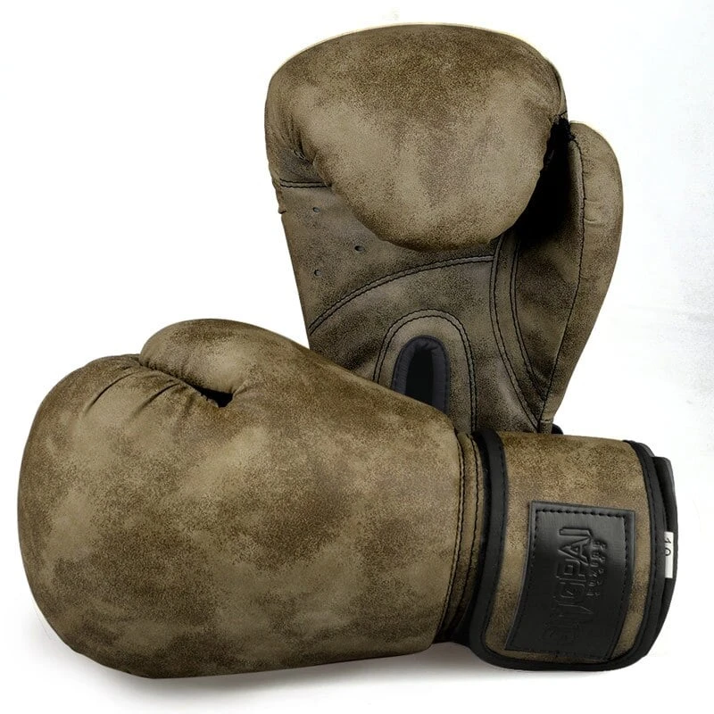 Gants De Boxe En Simili Cuir Couleur Rétro 3 Gants De Boxe En Simili Cuir Couleur Rétro – Image 3