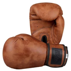 Gants De Boxe En Simili Cuir Couleur Rétro