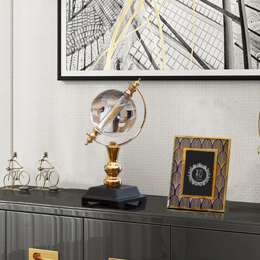 Globe Cristal Décoration Vintage 3 Globe Cristal Décoration Vintage – Image 3