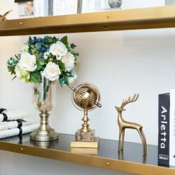 Globe Métal Doré Socle Marbre 6 Globe Métal Doré Socle Marbre -Vintage Soldes globe metal dore socle marbre 3