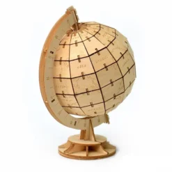 Globe Terrestre En Bois Puzzle 3D