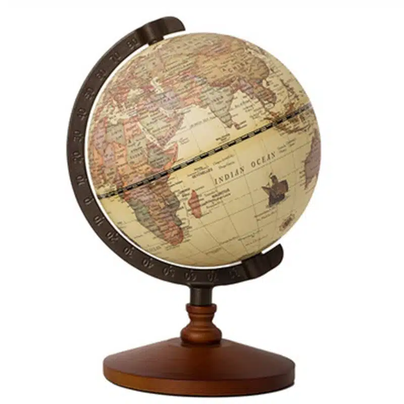 Globe Terrestre Vintage Avec Support En Bois Pour étudiant 1 Globe Terrestre Vintage Avec Support En Bois Pour étudiant
