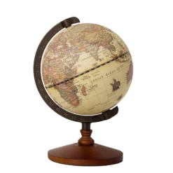Globe Terrestre Vintage Ornements En Bois