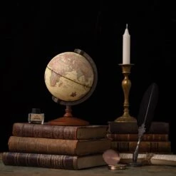 Globe Terrestre Vintage Ornements En Bois -Vintage Soldes globe terrestre vintage ornements en bois 4
