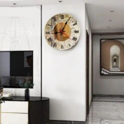 Grande Horloge Vintage Ronde Silencieuse 8 Grande Horloge Vintage Ronde Silencieuse -Vintage Soldes grande horloge vintage ronde silencieuse 1