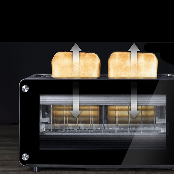 Grille-pain à Vitre Transparente Vintage Incroyable 4 Grille-pain à Vitre Transparente Vintage Incroyable – Image 4