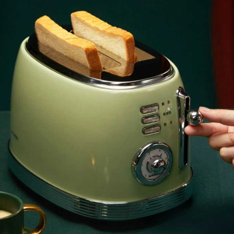 Grille-pain De Cuisine Style Rétro Vert 2 Grille-pain De Cuisine Style Rétro Vert – Image 2