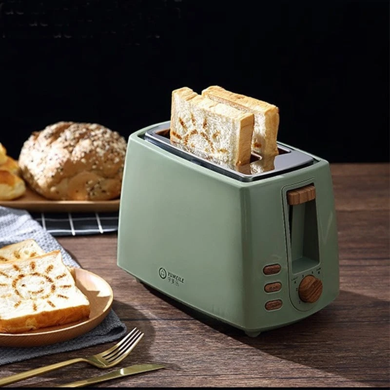 Grille-pain électrique Acier Vert Style Vintage 2 Grille-pain électrique Acier Vert Style Vintage – Image 2