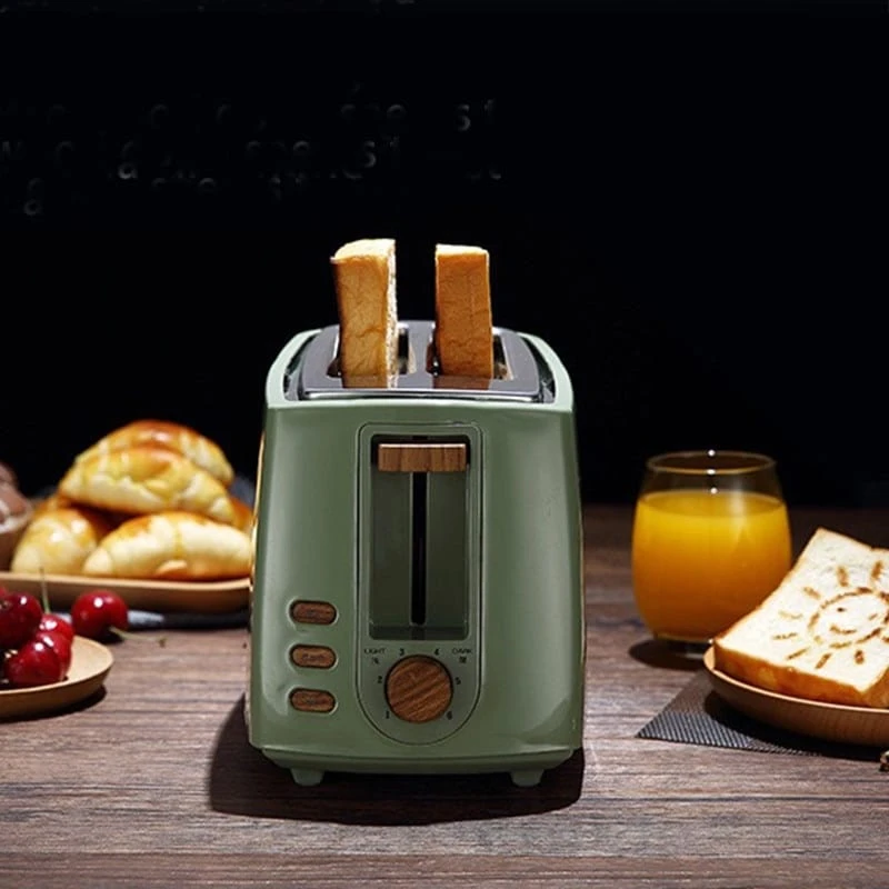 Grille-pain électrique Acier Vert Style Vintage 3 Grille-pain électrique Acier Vert Style Vintage – Image 3