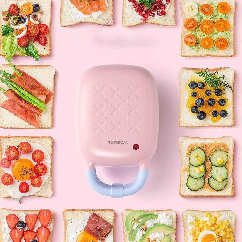 Grille-pain électrique Rétro Appareil à Toaster Rose 2 Grille-pain électrique Rétro Appareil à Toaster Rose – Image 2