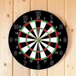 Horloge Murale Cible Vintage à Cadran En Acrylique -Vintage Soldes horloge murale cible vintage a cadran en acrylique