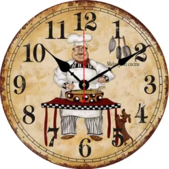 Horloge Murale De Cuisine En Bois Vintage