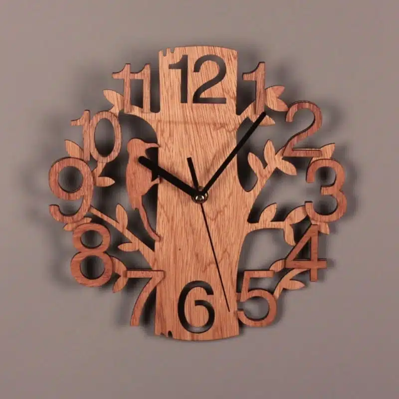 Horloge Murale En Forme D’arbre Vintage 1 Horloge Murale En Forme D’arbre Vintage