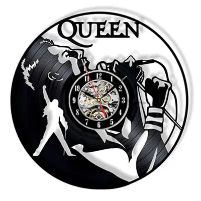 Horloge Murale En Vinyle Du Groupe De Rock Queen 1 Horloge Murale En Vinyle Du Groupe De Rock Queen