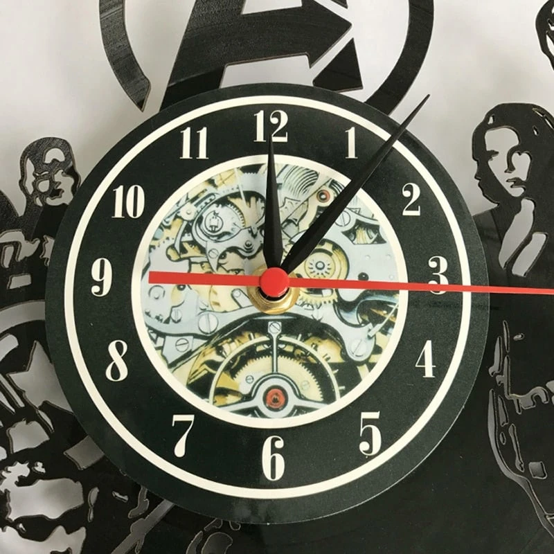 Horloge Murale En Vinyle Du Groupe De Rock Queen 2 Horloge Murale En Vinyle Du Groupe De Rock Queen – Image 2