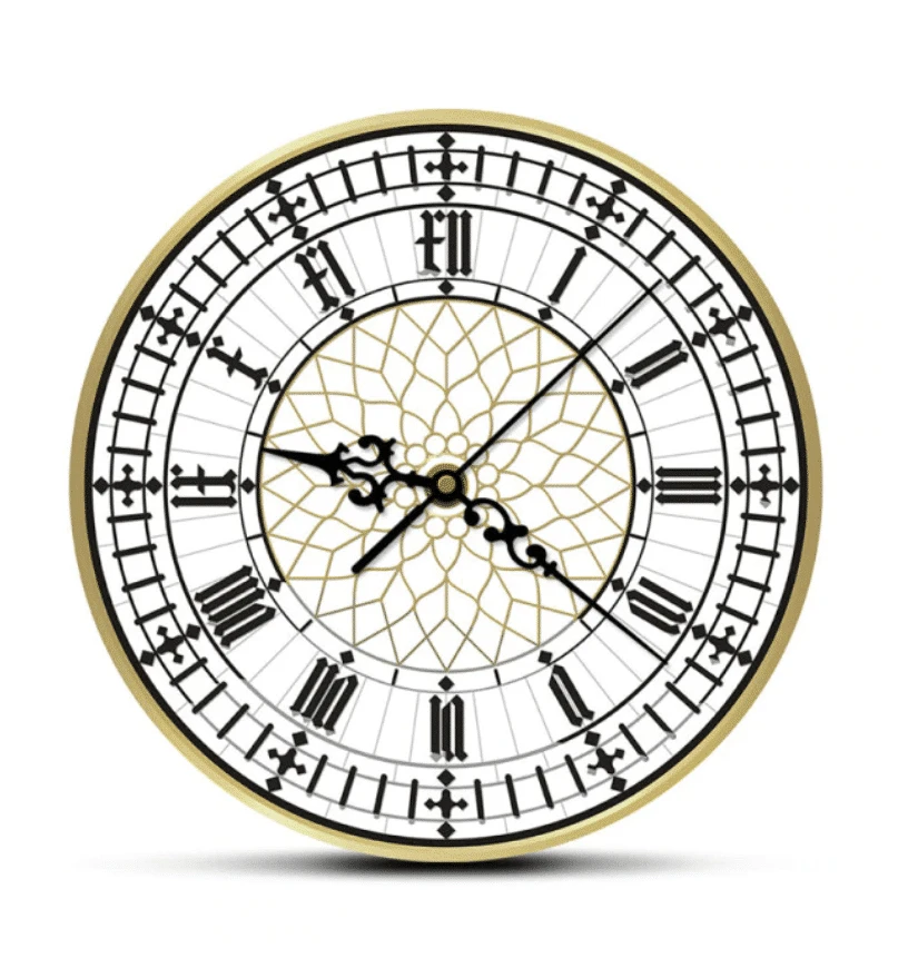 Horloge Murale Nordique Vintage à Cadran En Acrylique 1 Horloge Murale Nordique Vintage à Cadran En Acrylique