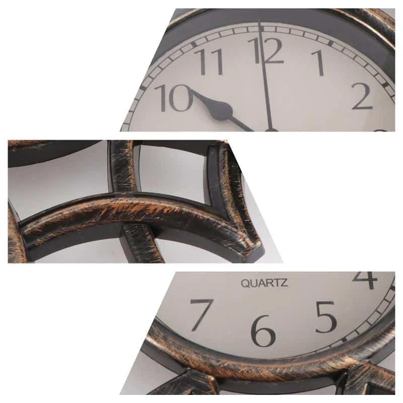 Horloge Murale Vintage Creuse 3D 7 Horloge Murale Vintage Creuse 3D – Image 7