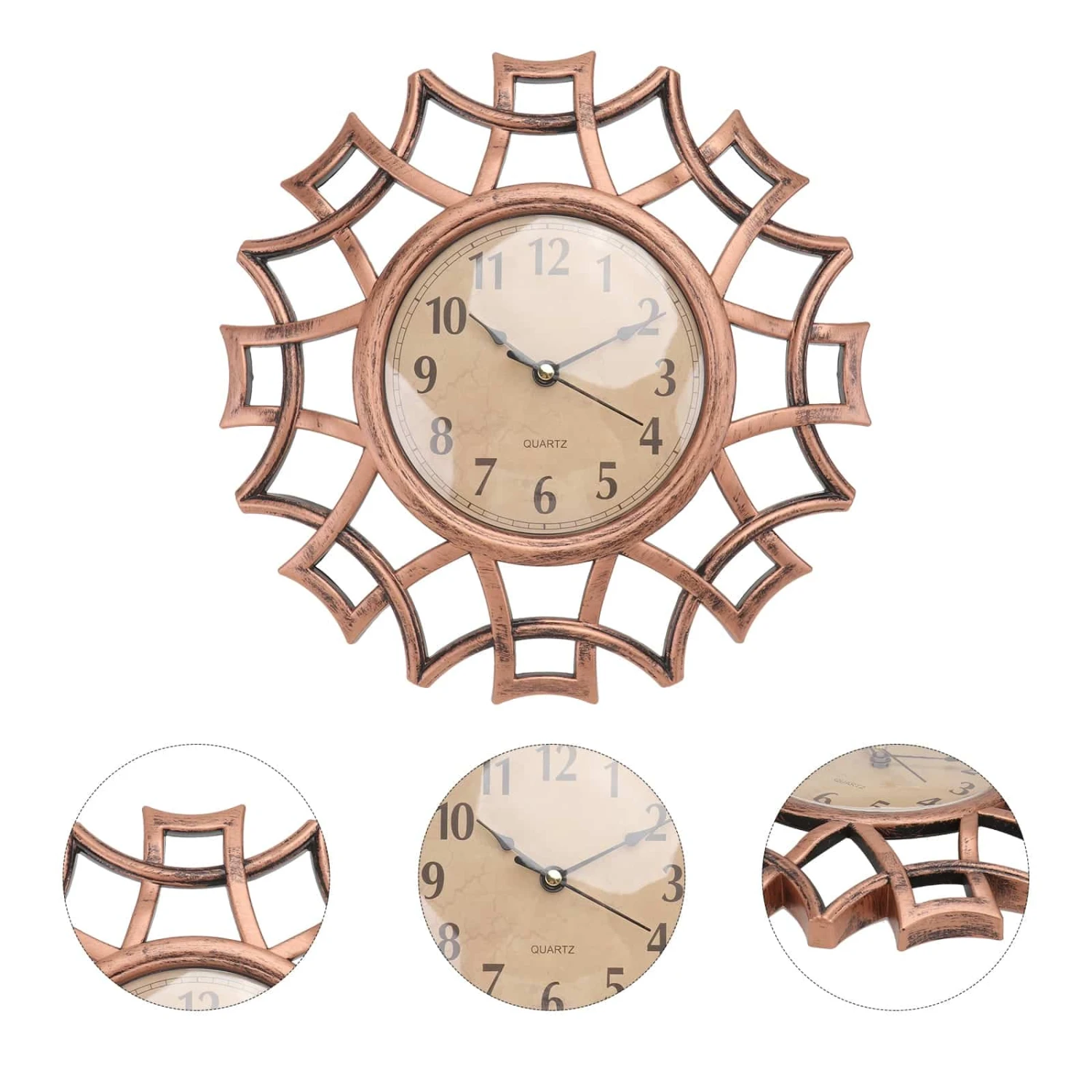 Horloge Murale Vintage Creuse 3D 5 Horloge Murale Vintage Creuse 3D – Image 5
