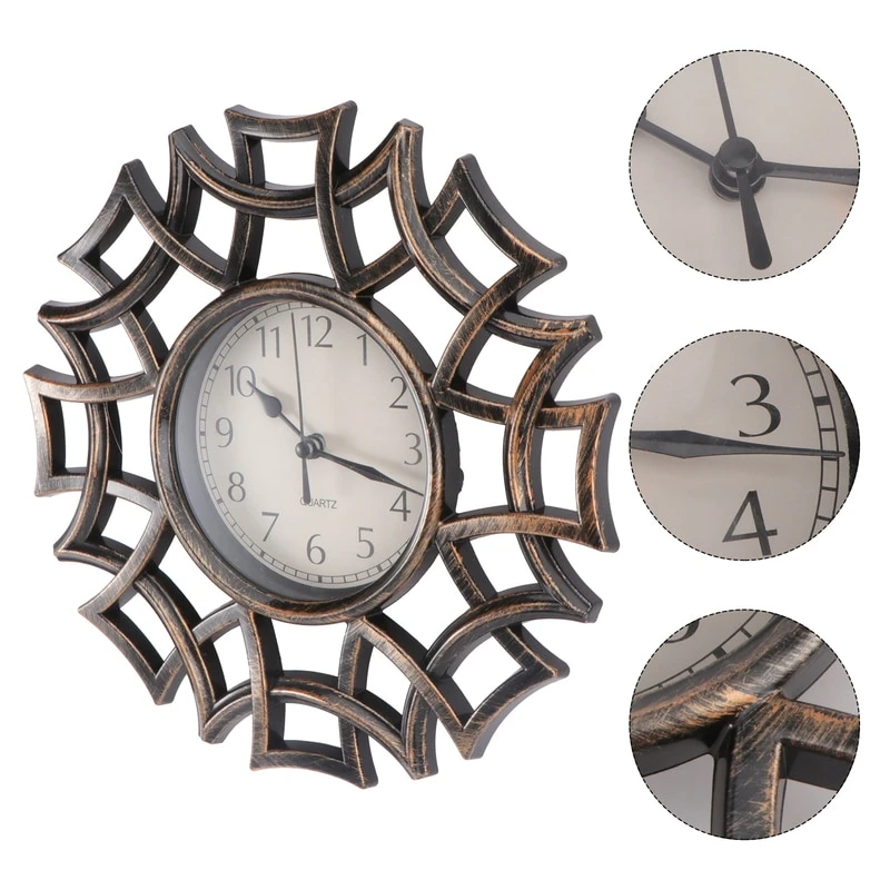 Horloge Murale Vintage Creuse 3D 6 Horloge Murale Vintage Creuse 3D – Image 6